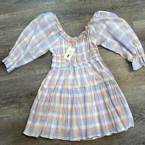 Entro multi checked dress
